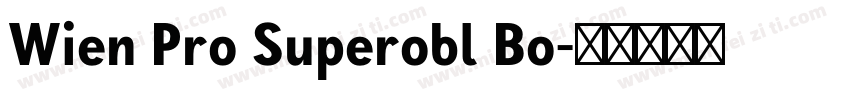 Wien Pro Superobl Bo字体转换